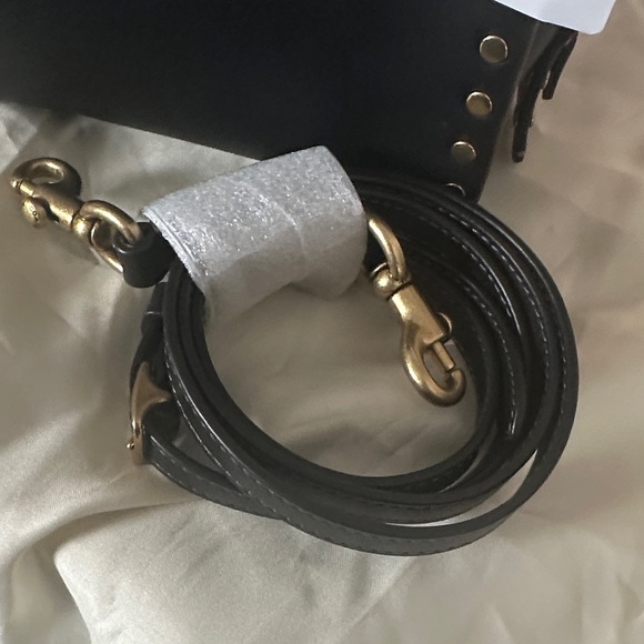 NWT Coach Black Rogue 17 Mini Bag with Gold Accents - Picture 4 of 15